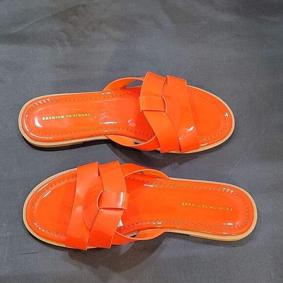 BRAND NEW FASHION TO FIGURE TIANA WIDE WIDTH SLIP-ON FLATS SANDAL - Picture 8 of 14